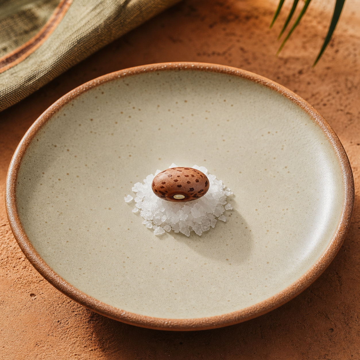 The 4-Step Bean plated like a fine-dining tasting course
