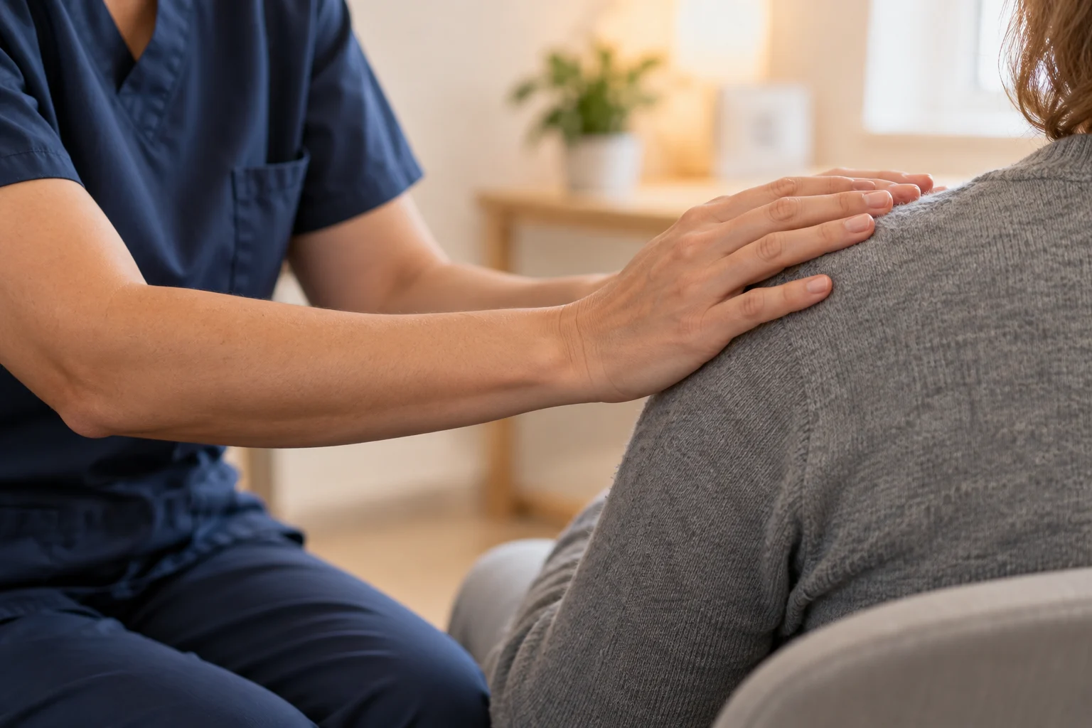 A calm clinical consultation