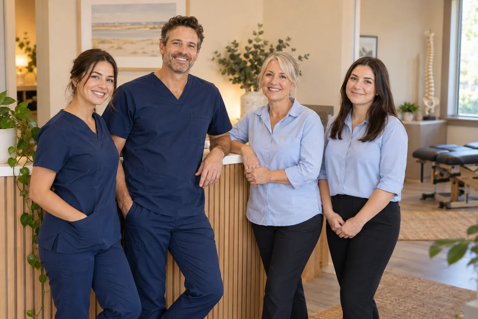Illustrative clinic staff